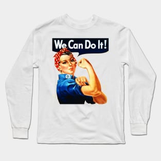 feminism ! we can do it Long Sleeve T-Shirt